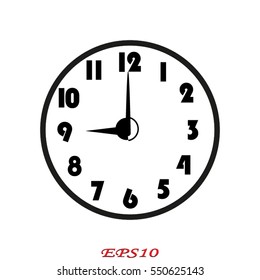 clock, time, icon, vector illustration eps10