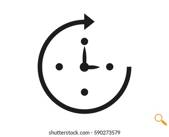 clock, time, icon, vector illustration eps10