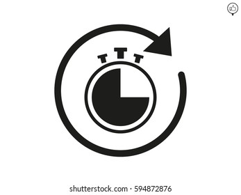 clock, time, icon, vector illustration eps10