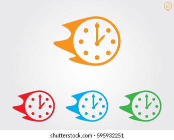 clock, time, icon, vector illustration eps10