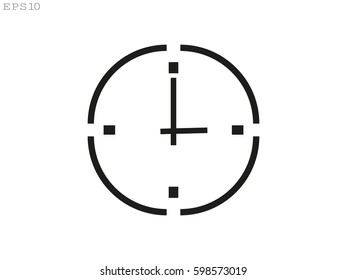 clock, time, icon, vector illustration eps10