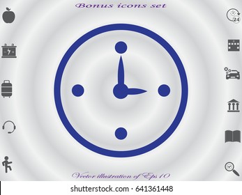 clock, time icon, vector illustration eps10