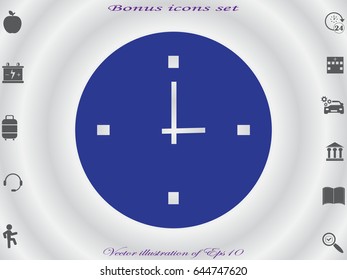 clock, time, icon, vector illustration eps10