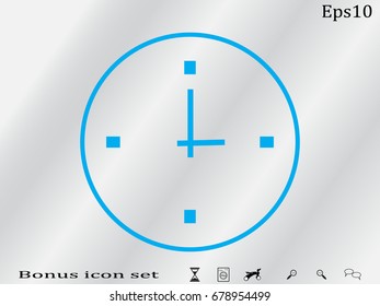 clock, time, icon, vector illustration eps10