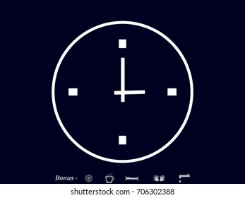 clock, time, icon, vector illustration eps10