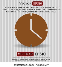 clock time icon vector symbol flat eps jpg app web