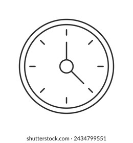 Clock time icon, clock, watch, time, time and date, idle, miscellaneous, furniture and household