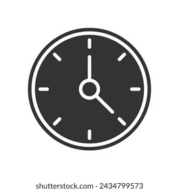 Clock time icon, clock, watch, time, time and date, idle, miscellaneous, furniture and household