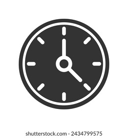 Clock time icon, clock, watch, time, time and date, idle, miscellaneous, furniture and household