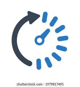 Clock time icon.round,watch (vector illustration)