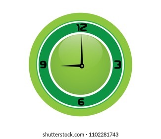 Clock time icons colour  logo and symbols