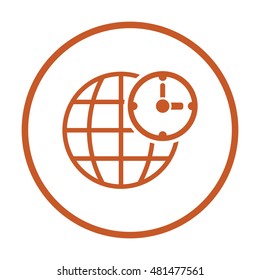 Clock time  icon,vector.