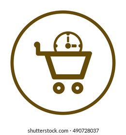 Clock time  icon,vector.