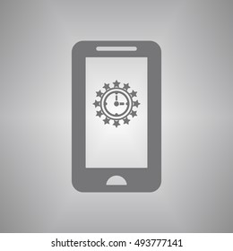 Clock time icon,vector.