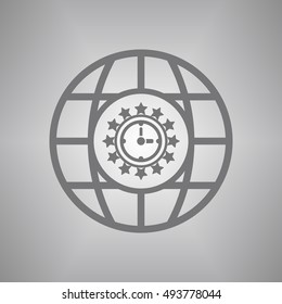 Clock time icon,vector.