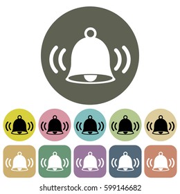 Clock and time icon.Vector illustration
