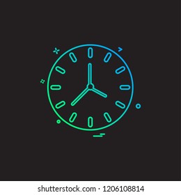 clock time seconds icon vector design