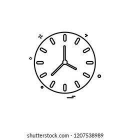 clock time seconds icon vector design
