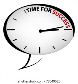 Clock "Time for success"