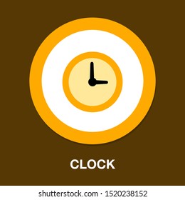 Clock Time Symbol Icon - Vector Alarm Isolated