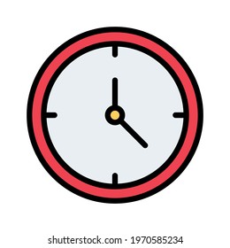 Clock, time, timing icon vector image. Can also be used for customer support and UI. Suitable for use on web apps, mobile apps and print media.