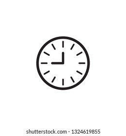 clock time vector icon