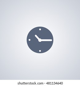 Clock, time vector icon