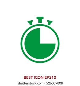 clock, time, vector icon, eps10