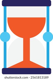 Clock Time Watch Icon Vector Flat Illustration