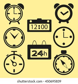 clock, time. Web icons