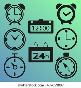 clock, time. Web icons