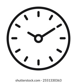 clock timer icon line style