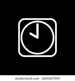 Clock Timer Icon Vector Template