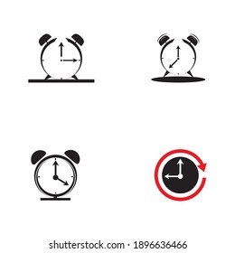 Clock timer logo vector template