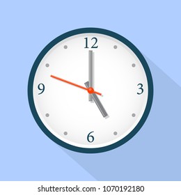 clock timer office vector icon second
