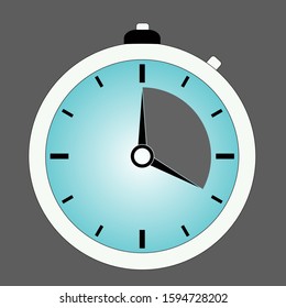   clock timer style graphic design original labe  wavy circular lines, flat design 
on gray background