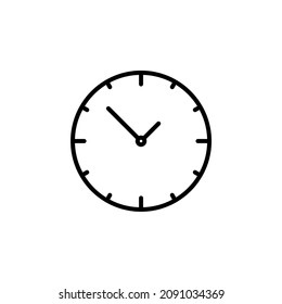 Clock, Timer, Time Line Icon, Vector, Illustration, Logo Template. Suitable For Many Purposes.