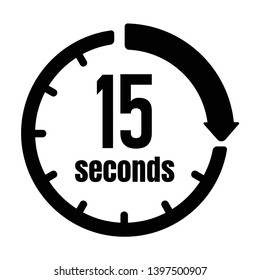 Clock , Timer (time Passage) Icon / 15 Seconds