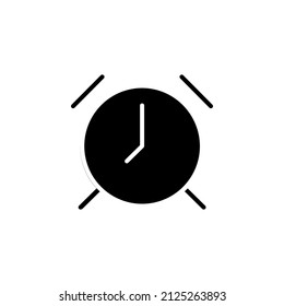 Clock, Timer, Time Solid Icon Vector Illustration Logo Template. Suitable For Many Purposes.
