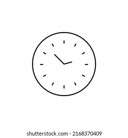 Clock, Timer, Time Thin Line Icon Vector Illustration Logo Template. Suitable For Many Purposes.