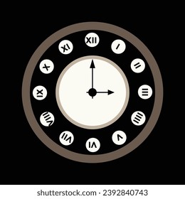 Clock Timer Vector design element.