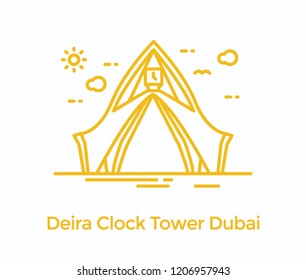 A clock tower in dubai called deira clocktower 