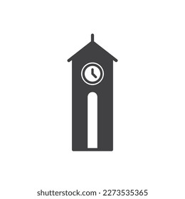 Clock Tower Icon Sign Symbol