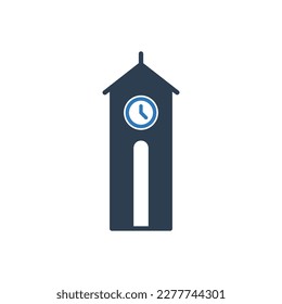 Uhrturmsymbol Symbol Zeichen Vektorsymbol