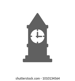 Clock tower icon in trendy flat style isolated on white background. Symbol for your web site design, logo, app, UI. Vector illustration, EPS