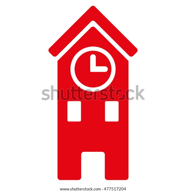 Clock Tower Icon Vector Style Flat Stock Vector (Royalty Free ...