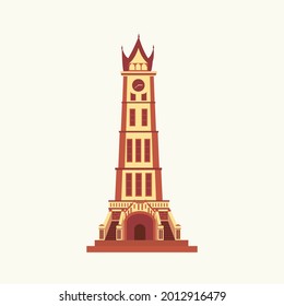 Clock Tower or Jam Gadang Of Padang Conceptual Design.