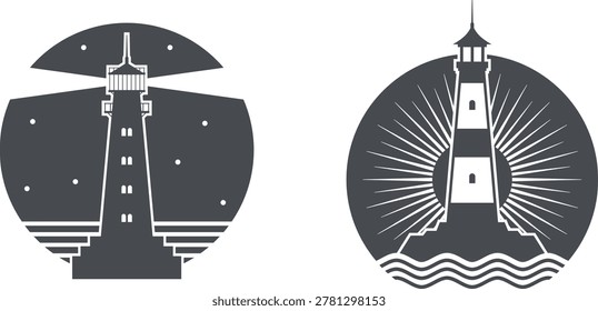 Clock tower vector illustration with traditional architecture and detailed clock faces front and side view
