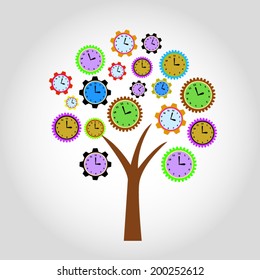 Clock tree. For clock flowers see my portfolio