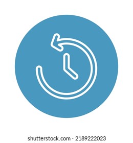 Clock Update Vector icon which can easily modify or edit

